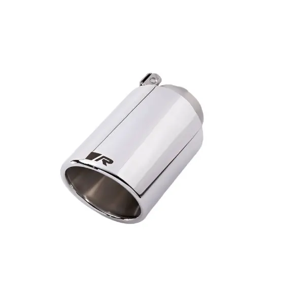 Remus Stainless Steel 102mm Angled Rolled Edge Chrome w/Adjustable Clamp Tail Pipe (Single)