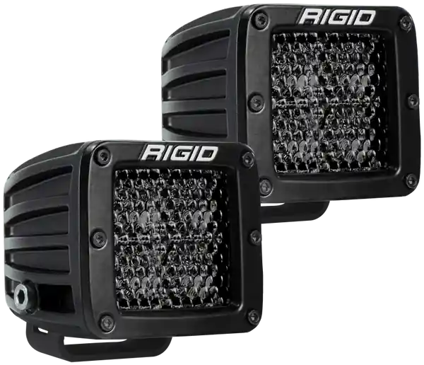 Rigid Industries D Series PRO Midnight Edition - Spot - Diffused - Pair