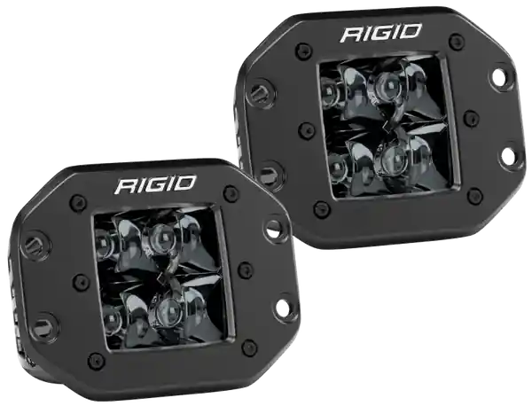 Rigid Industries D2 - Midnight Edition Flush Mount Spot Lights
