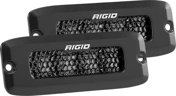 Rigid Industries SR-Q Series PRO Midnight Edition - Spot - Diffused - Pair