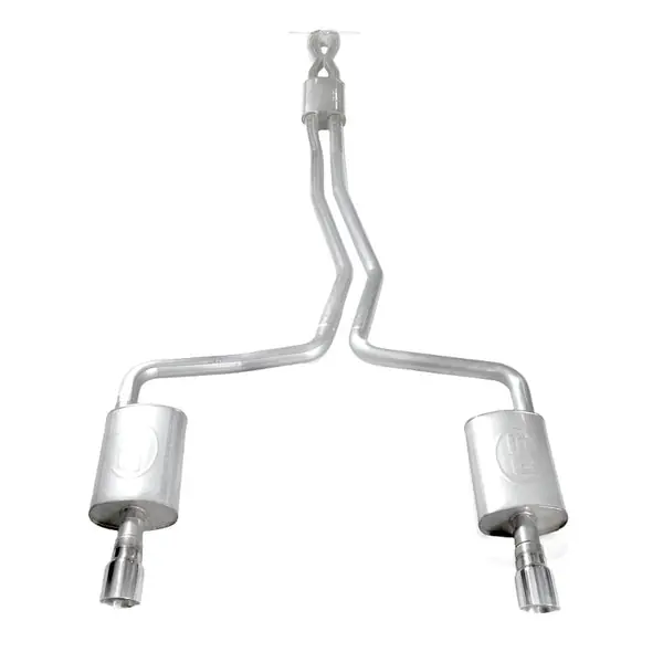 Stainless Works 2010-18 Ford Taurus SHO V6 2-1/2in Catback Chambered Mufflers X-Pipe