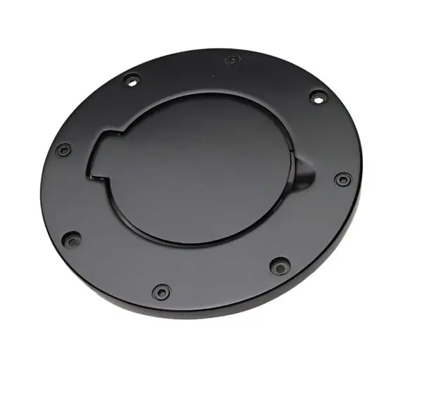 Rampage 2007-2018 Jeep Wrangler(JK) Billet Style Gas Cover - Black