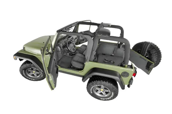 BedRug 97-06 Jeep TJ Front 3pc BedTred Floor Kit w/Center Console - Incl Heat Shields