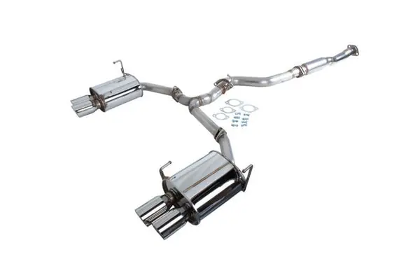Revel Medallion Touring-S Catback Exhaust - Dual Muffler/ Quad Tip 15-17 Subaru Impreza WRX / Sti