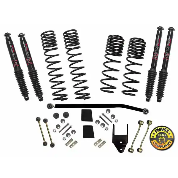 Skyjacker 2018 Jeep Wrangler JL 4 Door 4WD (Rubicon) Long Travel 2 Stage 3.5in-4in Coil System