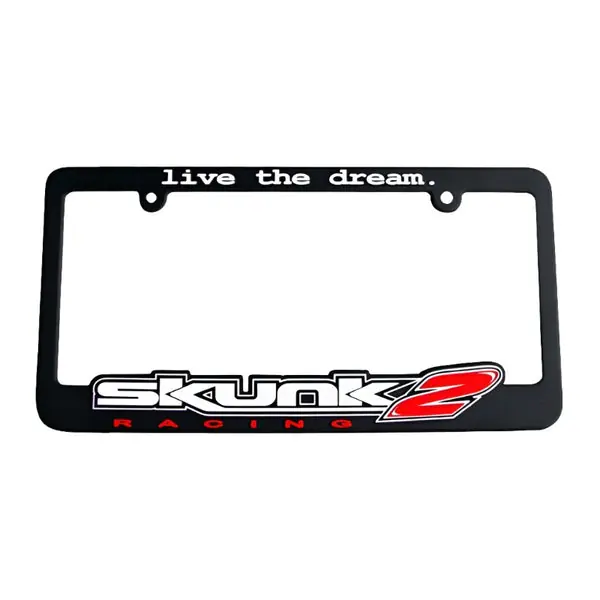 Skunk2 Live The Dream License Plate Frame