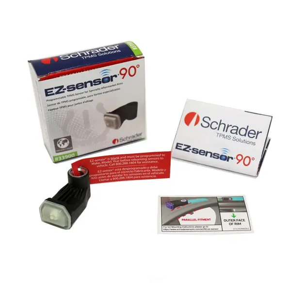 Schrader TPMS Sensor - Clamp-In Programmable 90 Degree EZ-Sensor ( valve stem not included )
