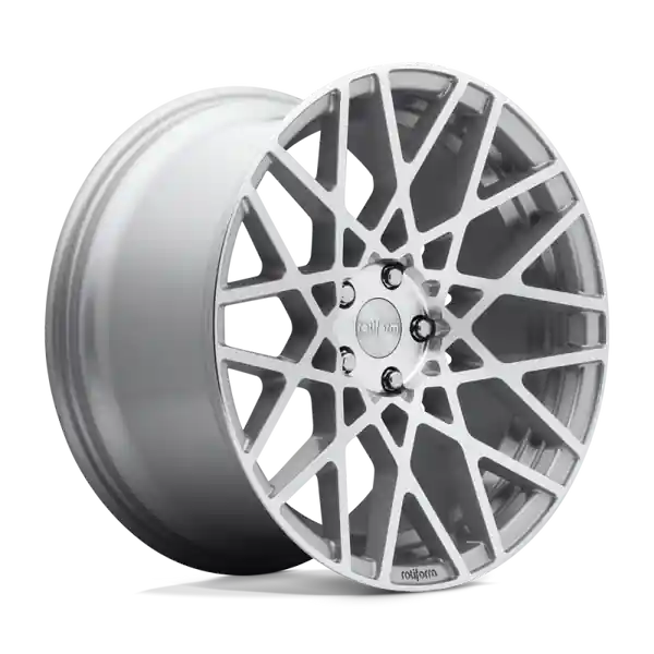 Rotiform R110 BLQ Wheel 18x8.5 5x112 35 Offset - Gloss Silver Machined