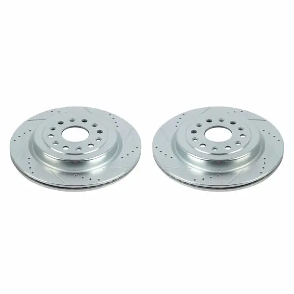 Power Stop 19-20 Ram 1500 Rear Evolution Drilled & Slotted Rotors - Pair