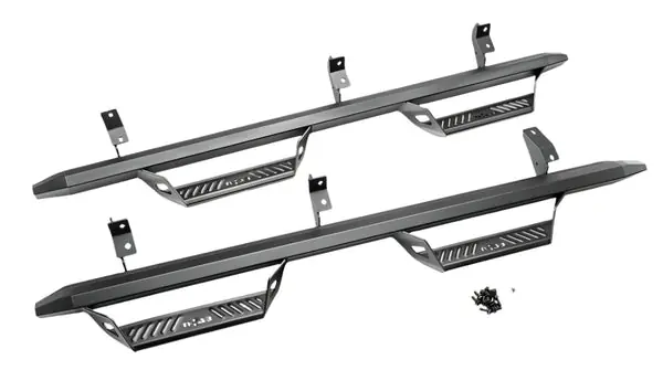 N-Fab 21-22 Ford Bronco 2 Door Predator PRO Step System - Wheel 2 Wheel - Tex. Black