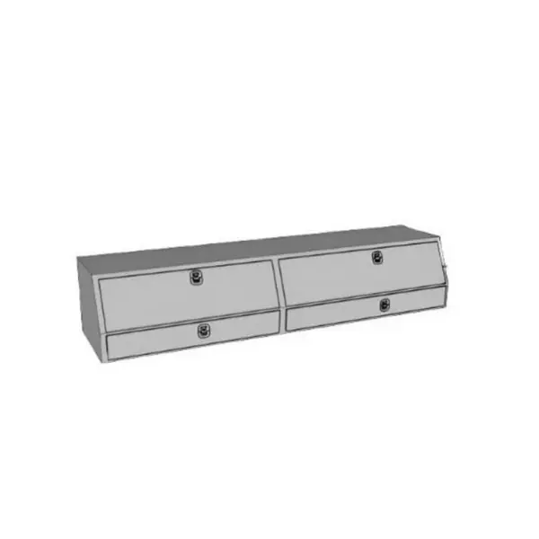 Westin/Brute Contractor TopSider 90in w/ Doors - Aluminum