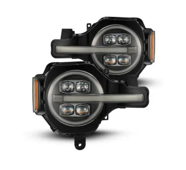 AlphaRex 21-23 Ford Bronco NOVA LED Projector Headlights Black