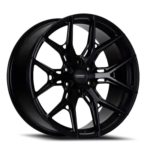 Vossen HF6-4 22x12 / 6x139.7 / ET-44 / Ultra Deep Face / 106.1 - Satin Black Wheel