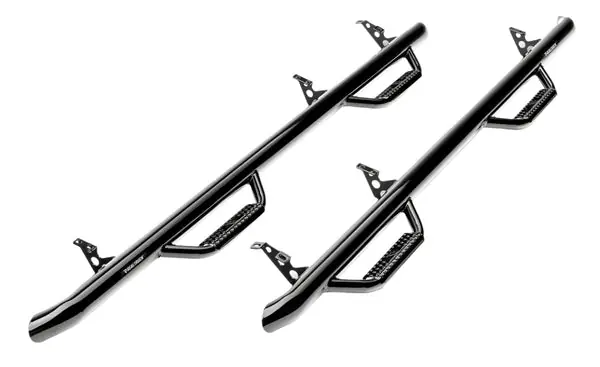 N-Fab Nerf Step 14-17 Chevy-GMC 1500 Crew Cab - Gloss Black - Cab Length - 3in
