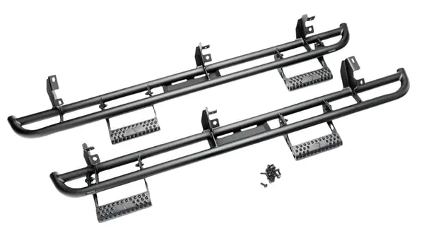 N-Fab RKR Step System 15-17 GMC - Chevy Canyon/Colorado Crew Cab - Tex. Black - 1.75in