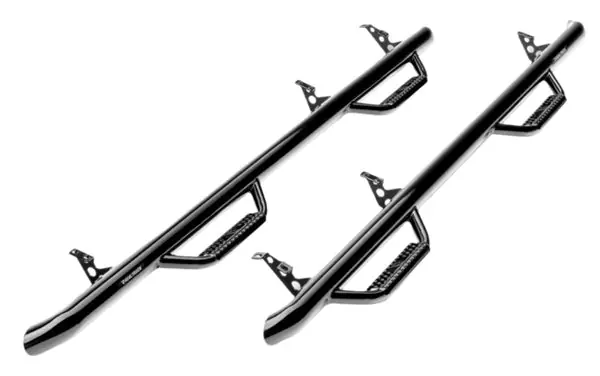 N-Fab Nerf Step 15-17 GMC - Chevy Canyon/Colorado Crew Cab 5ft Bed - Gloss Black - W2W - 3in