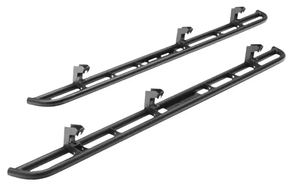N-Fab RKR Rails 15-17 GMC - Chevy Canyon/Colorado Crew Cab - Tex. Black - 1.75in