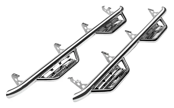 N-Fab Podium SS 2019 Chevy/GMC 1500 Crew Cab - Cab Length - Polished Stainless - 3in