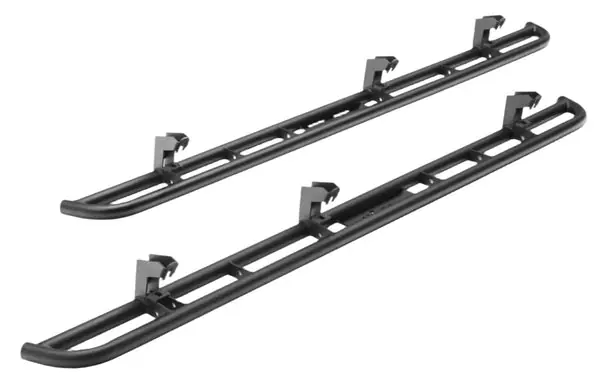 N-Fab RKR Rails 16-17 Toyota Tacoma Double Cab - Tex. Black - 1.75in