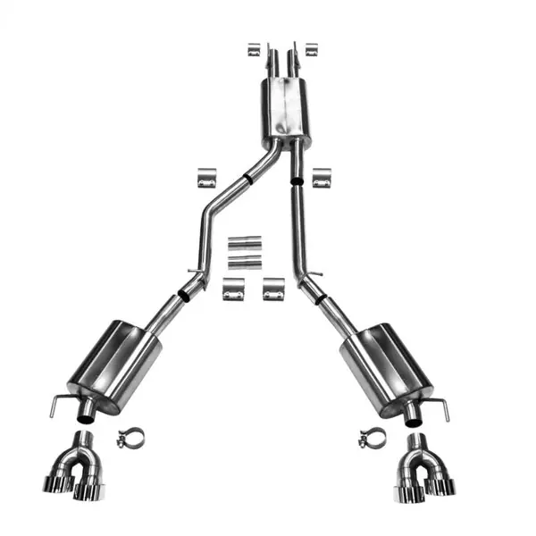 2020+ Explorer ST - 2.5" Mid Pipe Back Exhaust - Polished Tips