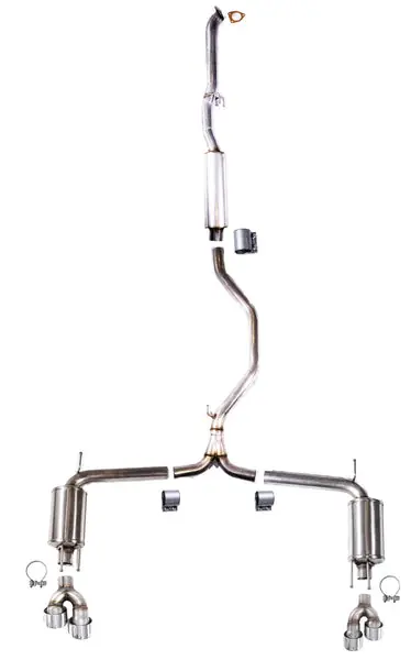 3" Honda Accord Frontpipe Back Exhaust Polished Tips (2018+)