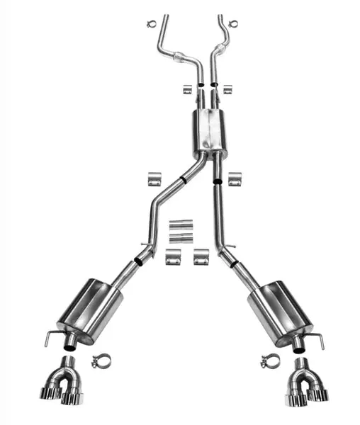 2020+ Explorer ST - 2.5" Downpipe Back Exhaust - Polished Tips