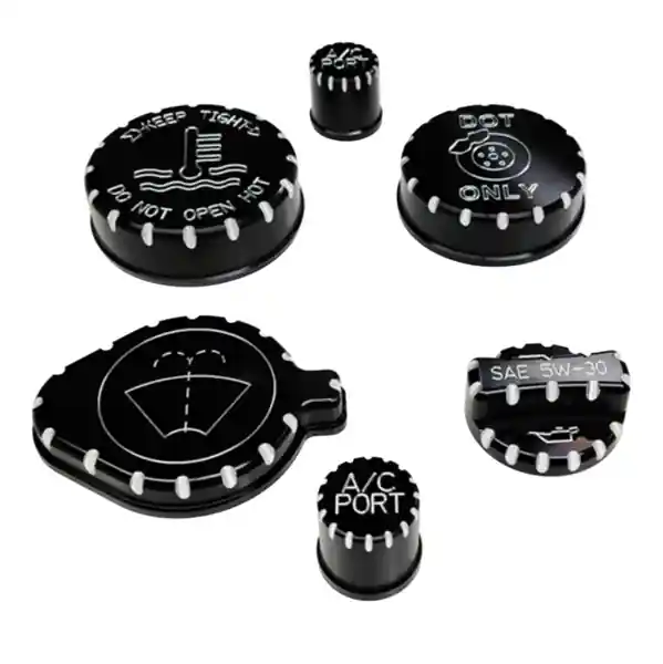 Billet Technology Ford Bronco 2.3 / 2.7 Engine Cap Cover Package 6pc Kit
