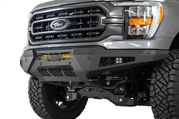 Addictive Desert Designs 2021 Ford F-150 HoneyBadger Front Bumper w/ Top Hoop