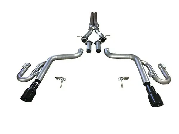 Solo Performance 6.4L HEMI Charger Street Race Cat-Back Exhaust with Black Tips