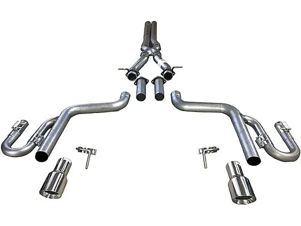 Solo Performance 6.2L HEMI Charger Street Race Cat-Back Exhaust Polished Tips