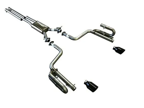 2015-23 Dodge Charger Solo Performance Super Track Pack Cat-Back Exhaust with Black Tips
