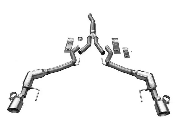 Solo Performance Catback Exhaust System (Black Tips) Ford Mustang Ecoboost 2015-2022