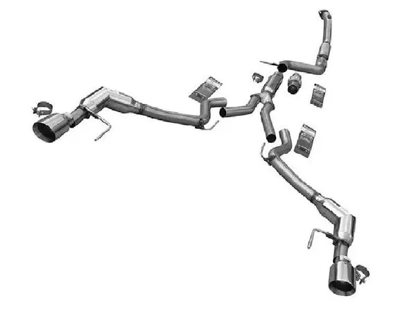 Solo Performance Turbo Back Exhaust System Ford Mustang Ecoboost 2015-2022