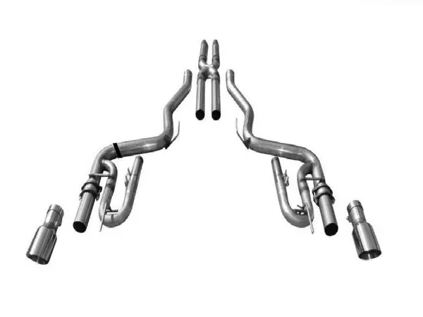 Solo Performance Street-Race-XV Catback Exhaust System (Black Tips) Ford Mustang GT 2015-2022