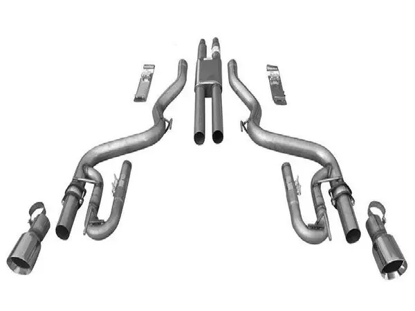 Solo Performance Mach Thunder-XV Catback Exhaust System (Black Tips) Ford Mustang GT 2015-2022