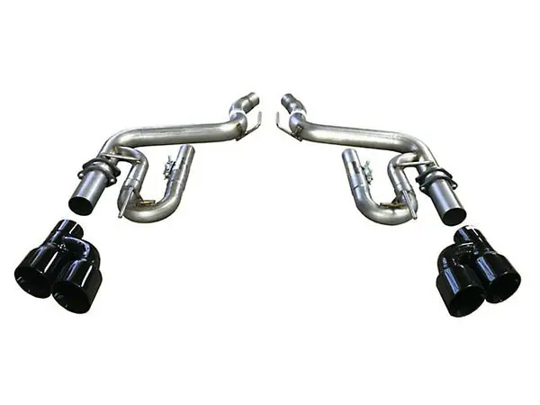 Solo Performance Axle-Back Exhaust System Black Tips Ford Mustang GT 2015-2022
