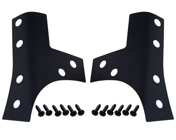 Kentrol 07-18 Jeep Wrangler JK Windshield Support Overlays Pair - Textured Black