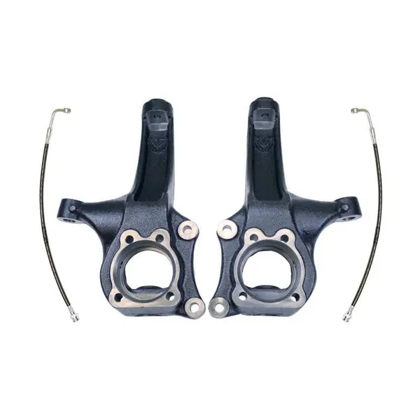 MaxTrac 15-16 Chevrolet Colorado 2WD 4in Front Lift Spindles w/Extended DOT Compliant Brake Lines