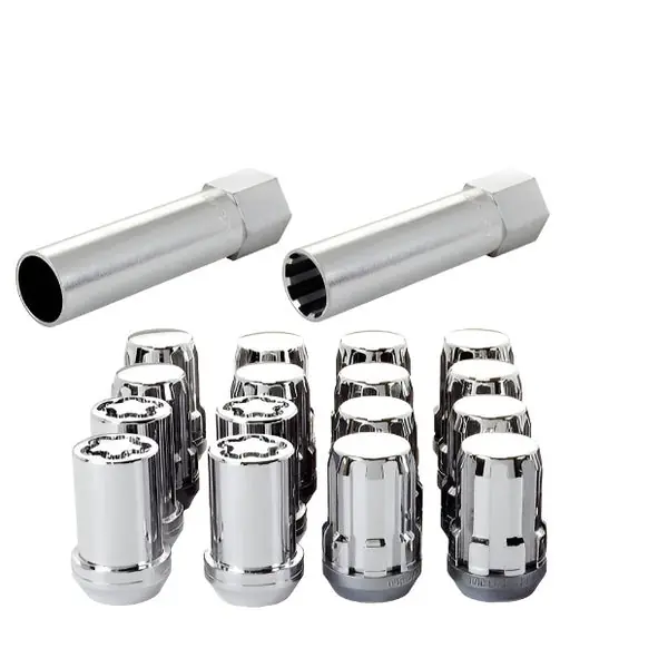 McGard SplineDrive Tuner 4 Lug Install Kit w/Locks & Tool (Cone) M12X1.5 / 13/16 Hex - Chrome