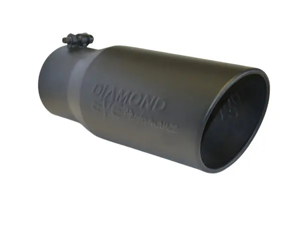Diamond Eye TIP 4in-5inX12in BOLT-ON ROLLED ANGLE 15 ANGLE CUT DIAMOND EYE BLACK POWDERCOAT