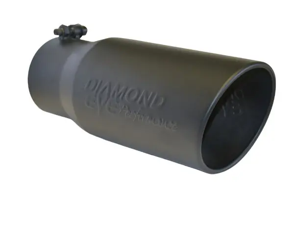 Diamond Eye TIP 5in-6inX12in BOLT-ON ROLLED ANGLE 15 ANGLE CUT DIAMOND EYE BLACK POWDERCOAT