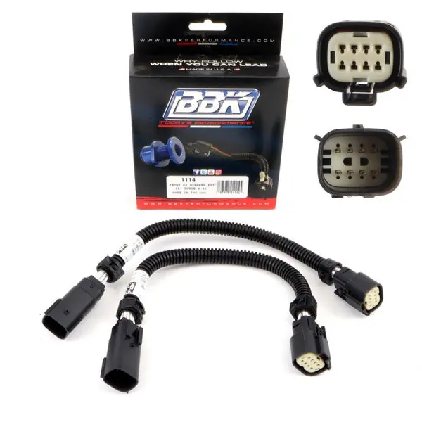 Dodge Hellcat O2 Sensor Extensions Front 6 Pin 12 Inch 2015-2024