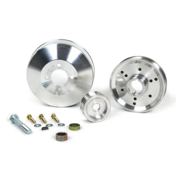 1996-2001 Mustang 4.6 GT Cobra Underdrive Pulley Kit - Lightweight CNC Billet Aluminum (3pc)