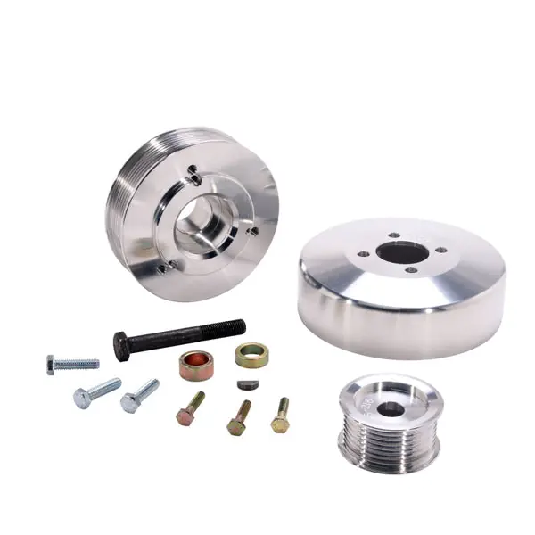 1997-2004 Ford F150 Expedition 4.6 5.4 Underdrive Pulley Kit - Lightweight CNC Billet Aluminum (3pc)