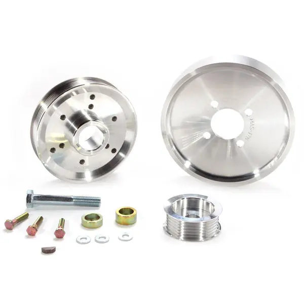 2001-2004 Mustang 4.6 GT Underdrive Pulley Kit BBK CNC Billet Aluminum (3pc)
