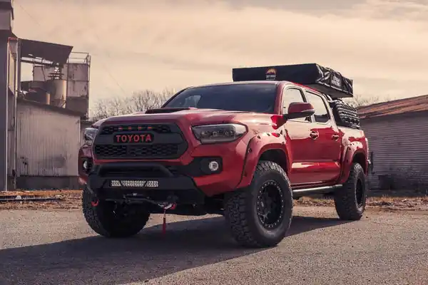Body Armor 4x4 05-22 Toyota Tacoma Double Cab Short Bed Revo Rock Sliders - Black