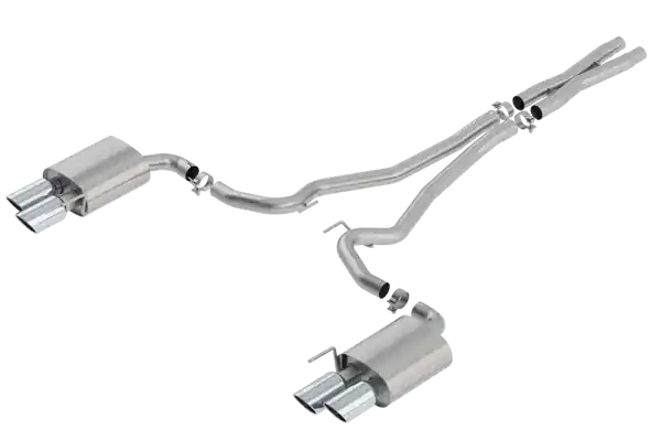 Borla S-Type Cat Back 18-20 Ford Mustang GT Convertible 2.5in pipe 4in tip
