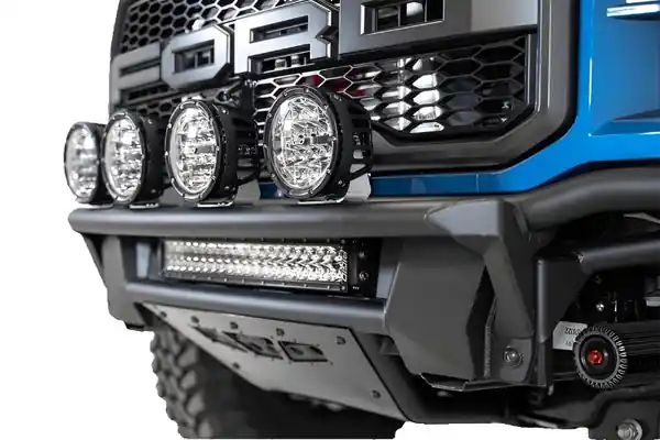Addictive Desert Designs 17-20 Ford Raptor Pro Bolt-On Front Bumper - Hammer Black