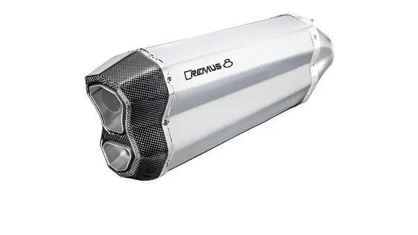 Remus 18-20 BMW R 1250 GS/Adventure Remus 8 Stainless Steel Race Slip On (Connection Tube Req)