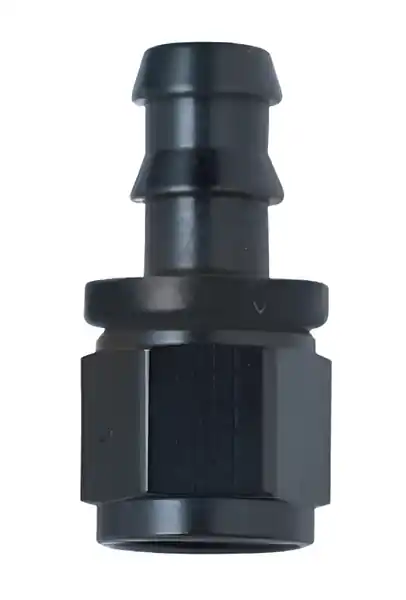 Fragola -10AN Push-Lite End Straight - Black